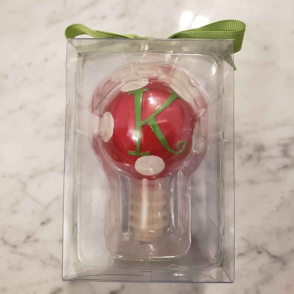 Monogram "K" Bottle Stopper